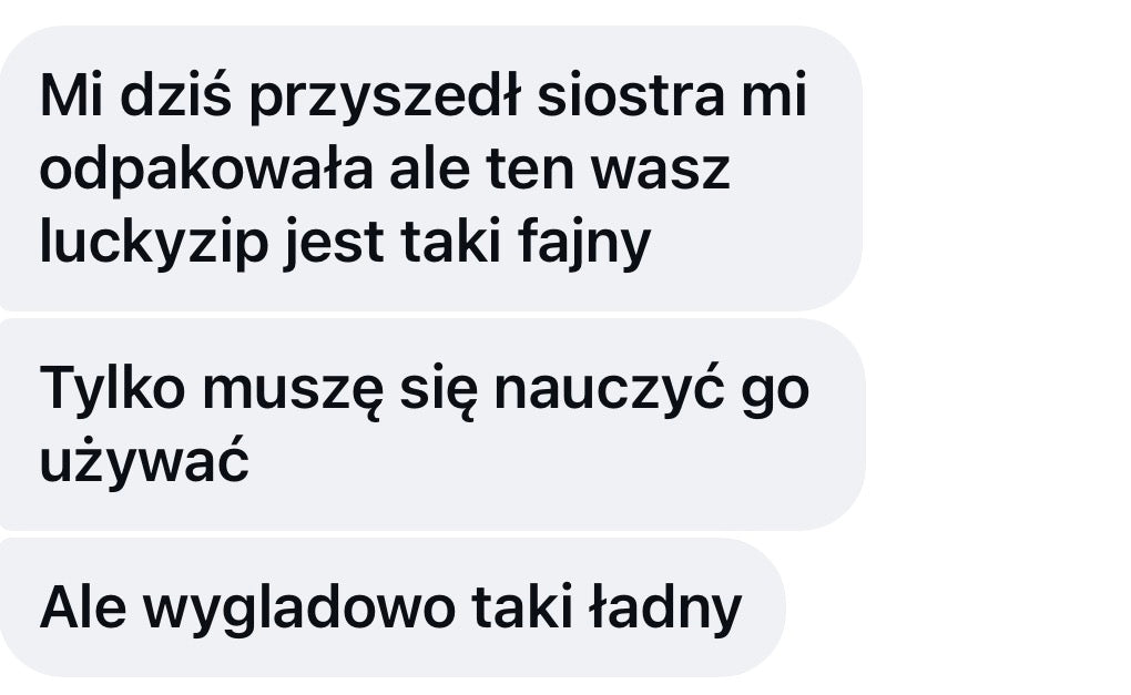 Zrzut ekranu od klienta